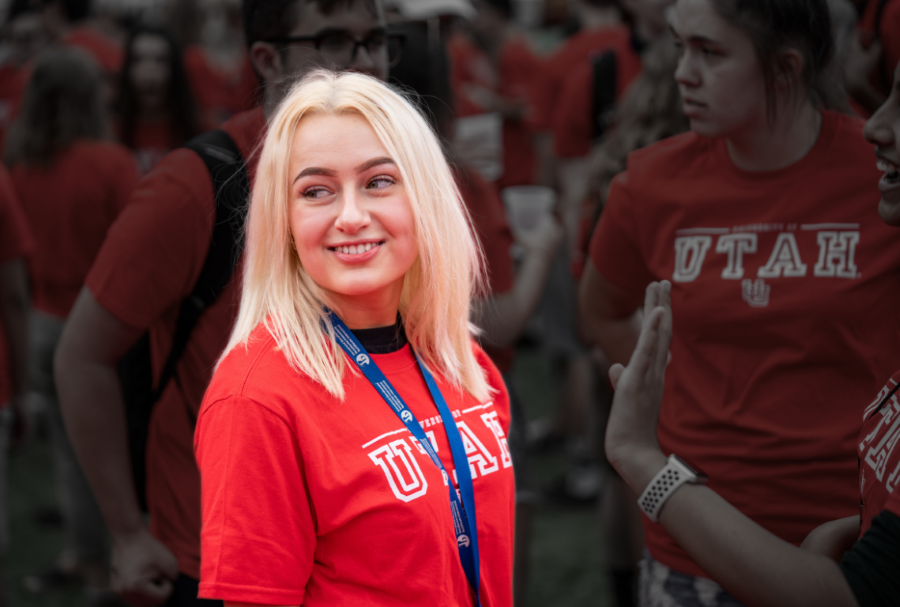 student smiling
