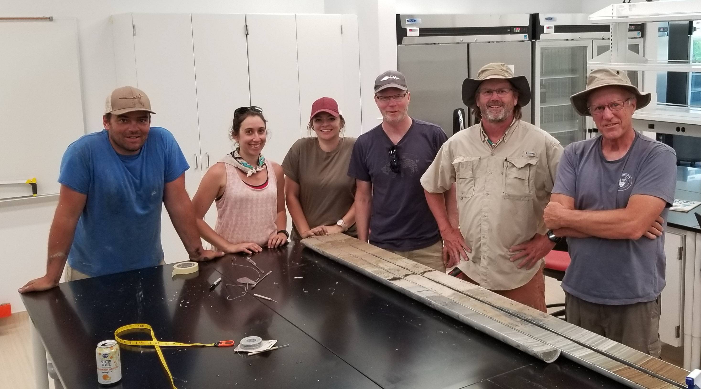Group of RED Lab researchers in lab 